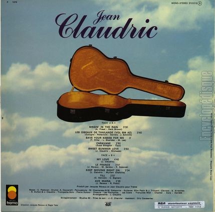 [Pochette de Music from the sky (Jean CLAUDRIC) - verso]