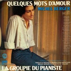 [Pochette de La groupie du pianiste / Quelques mots d’amour (Michel BERGER) - verso]