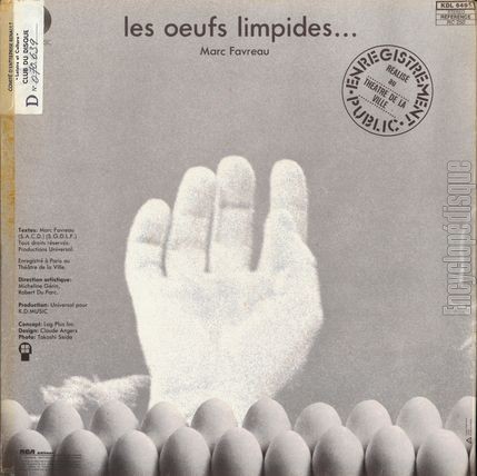 [Pochette de Les œufs limpides (SOL (Marc Favreau)) - verso]