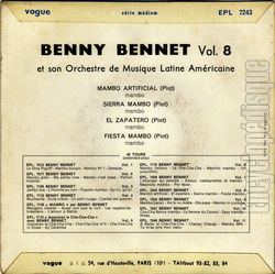 [Pochette de Mambo artificial - n 8 (Benny BENNET et son orchestre de musique latine amricaine) - verso]
