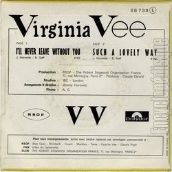 [Pochette de I’ll never leave without you (Virginia VEE) - verso]