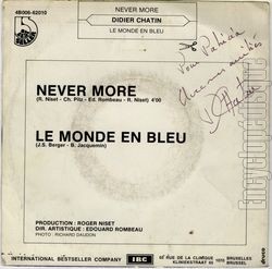 [Pochette de Never more (Didier CHATIN) - verso]