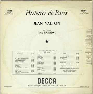 [Pochette de Histoires de Paris (Jean VALTON) - verso]