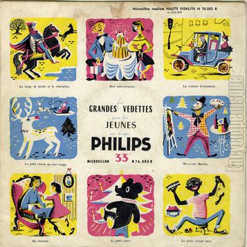 [Pochette de Les grandes vedettes pour les jeunes sur disques Philips (COMPILATION)]