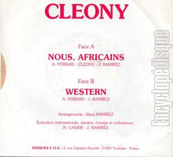[Pochette de Nous, Africains (CLEONY) - verso]