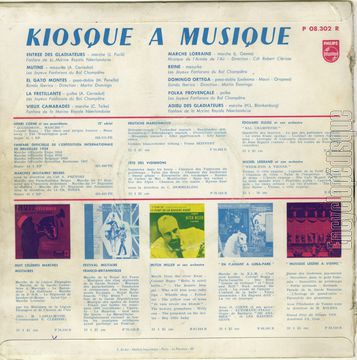 [Pochette de Kiosque  musique (COMPILATION) - verso]