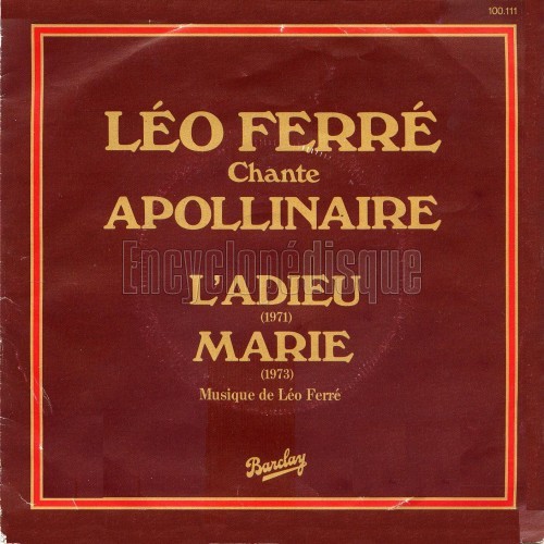 L�o Ferr� chante Apollinaire
