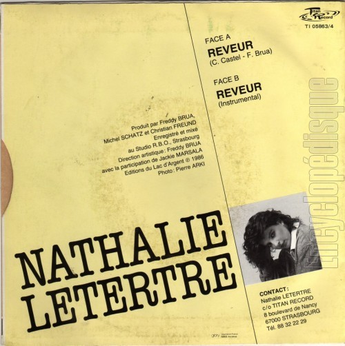 R�veur - Nathalie LETERTRE (verso)