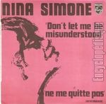 [Pochette de Nina SIMONE -  Don’t let me be misunderstood  (Les FRANCOPHILES)]