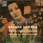 [Pochette de Balada de Abril (version espagnole) (Anne VANDERLOVE)]