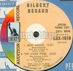 [Pochette de Mon amour (Gilbert BCAUD)]