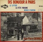 [Pochette de Dis bonjour  Paris]