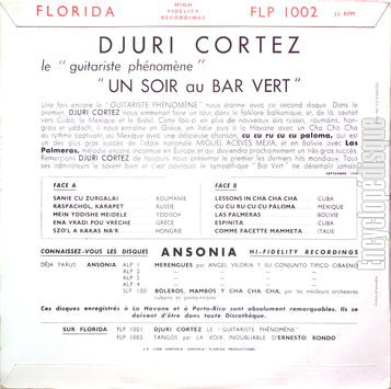 [Pochette de Un soir au bar vert (Djuri CORTEZ) - verso]