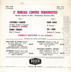 [Pochette de 2 bureau contre terroristes (B.O.F.  Films ) - verso]
