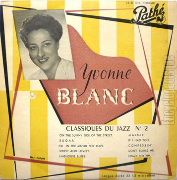 [Pochette de Classiques du jazz n 2 (Yvonne BLANC)]