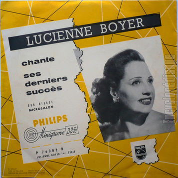 [Pochette de Chante ses derniers succs (Lucienne BOYER)]