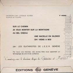 [Pochette de Chants et guitares (Les GUITARISTES DE L’E.E.R. GENVE) - verso]