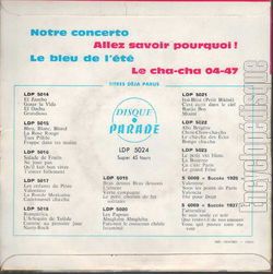 [Pochette de Notre concerto (COMPILATION) - verso]