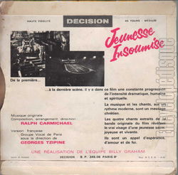 [Pochette de Jeunesse insoumise (B.O.F.  Films ) - verso]
