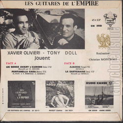 [Pochette de Un songe avant l’aurore (Les GUITARES DE L’EMPIRE) - verso]