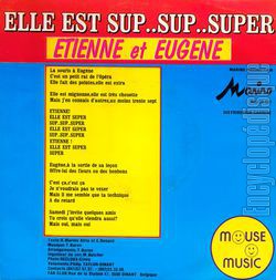 [Pochette de Elle est sup..sup..super (TIENNE & EUGNE) - verso]