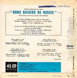 [Pochette de Bons baisers de Russie (B.O.F.  Films ) - verso]