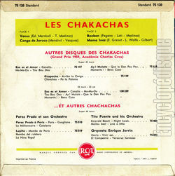 [Pochette de Venus (Les CHAKACHAS) - verso]