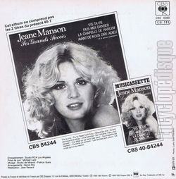 [Pochette de L’toile d’amour (Jeane MANSON) - verso]