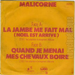 [Pochette de La jambe me fait mal (Nol est arriv) (MALICORNE) - verso]
