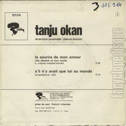 [Pochette de Tanju OKAN -  Le sourire de mon amour  (Les FRANCOPHILES) - verso]