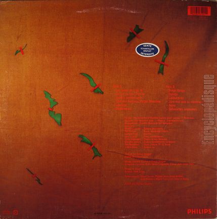 [Pochette de L’insecte (Tom NOVEMBRE) - verso]
