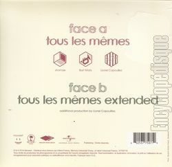 [Pochette de Toutes les mmes (STROMAE) - verso]
