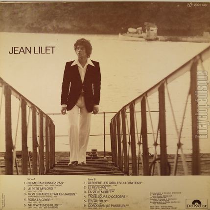[Pochette de Le petit Mylord (Jean LILET) - verso]