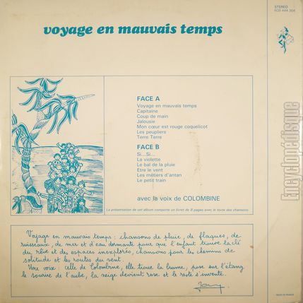 [Pochette de Voyage en mauvais temps (VOYAGE EN MAUVAIS TEMPS) - verso]