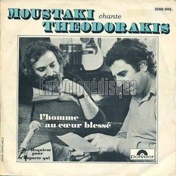 [Pochette de L’homme au cœur bless (Georges MOUSTAKI)]