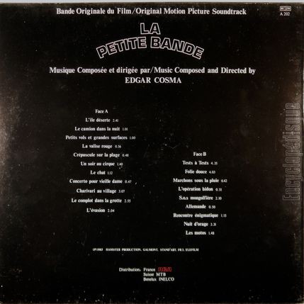 [Pochette de La petite bande (B.O.F.  Films ) - verso]
