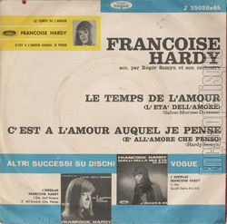 [Pochette de Le temps de l’amour (Franoise HARDY) - verso]