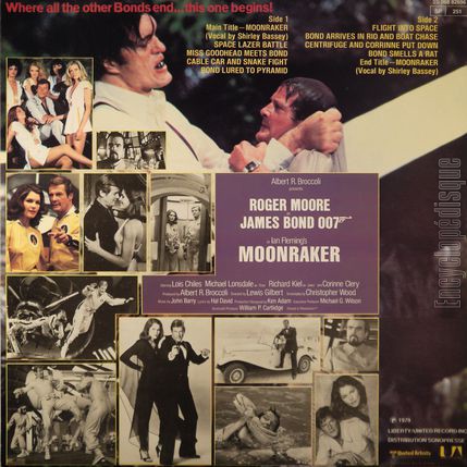 [Pochette de Moonraker (B.O.F.  Films ) - verso]
