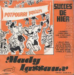 [Pochette de Succs de hier (Mady LASSAUX)]