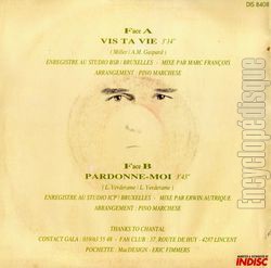 [Pochette de Vis ta vie (Mike ALISON) - verso]