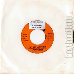 [Pochette de Il y a plein de musique / Tu es la chance de ma vie (Alain DENIS) - verso]
