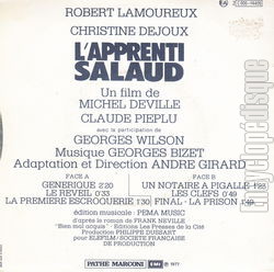 [Pochette de L’apprenti salaud (B.O.F.  Films ) - verso]