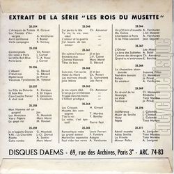 [Pochette de Les orgues du ciel (Les DISCIPLES (2)) - verso]