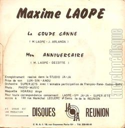 [Pochette de Segas de La R�union (Maxime LAOPE et Benoite BOULARD) - verso]