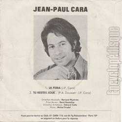 [Pochette de La feria (Jean-Paul CARA) - verso]