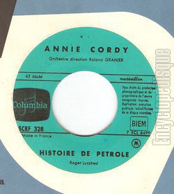 [Pochette de Histoire de ptrole / Chanson des ecureuils (Annie CORDY)]