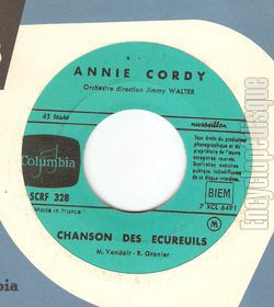[Pochette de Histoire de ptrole / Chanson des ecureuils (Annie CORDY) - verso]