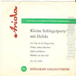 [Pochette de Kleine Schlagerparty mit Dalida - 1. folge (DALIDA)]