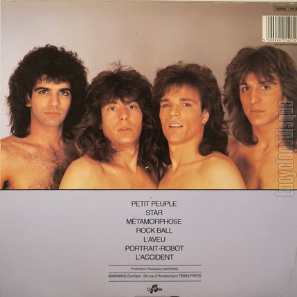[Pochette de Mtamorphose (WARNING) - verso]