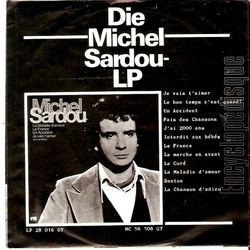 [Pochette de Le temps des colonies / J’accuse (Michel SARDOU) - verso]